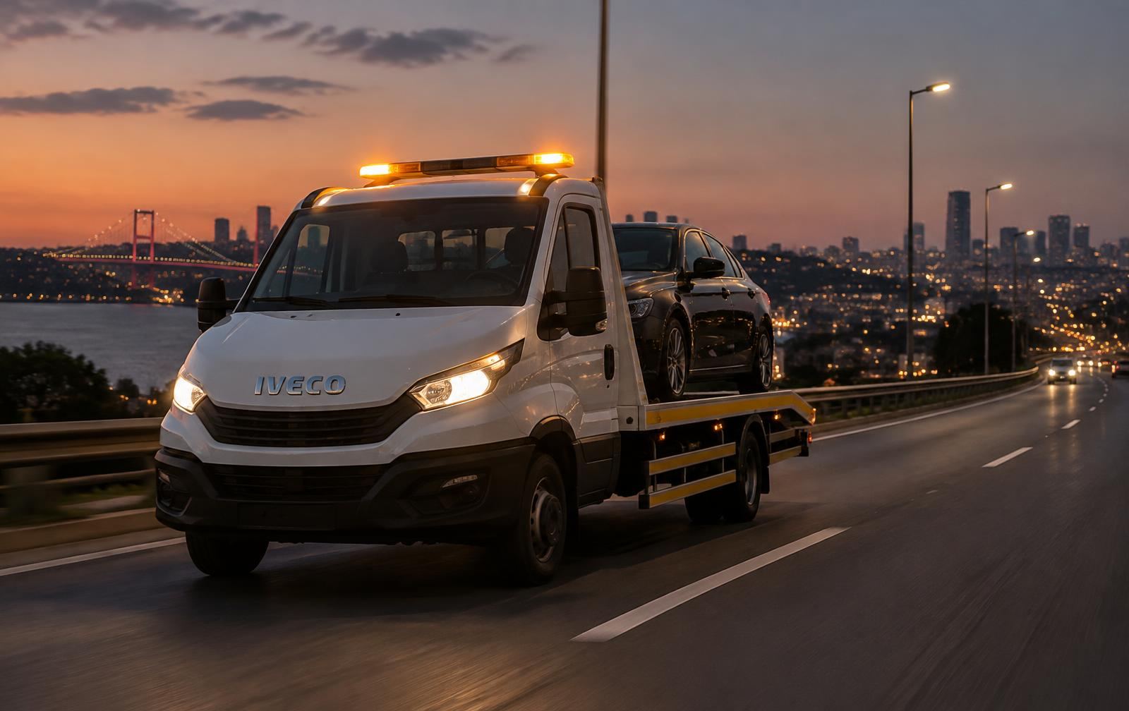 Akgül Oto Çekici İveco Daily kayar kasa çekici İstanbul